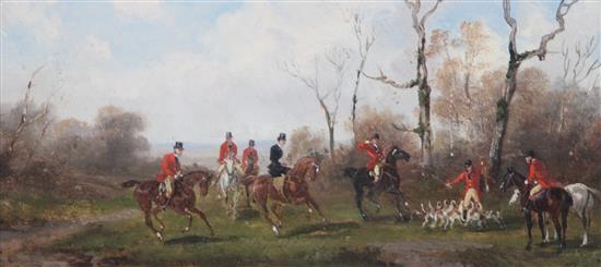 Rudolf Stone (19th century), Hunting scenes 5.25 x 11.5in.